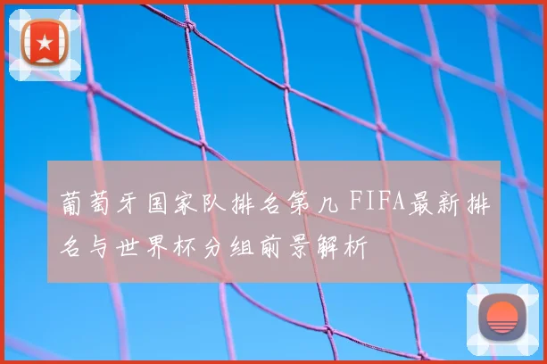 葡萄牙国家队排名第几 FIFA最新排名与世界杯分组前景解析